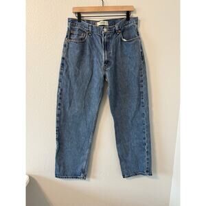 LEVI'S 505 100% Cotton Regular Fit Straight Leg Denim Blue Jeans Mens Size 36x30